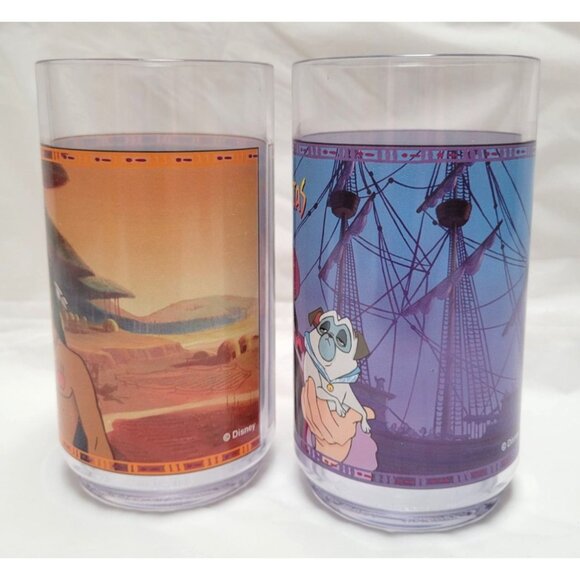 Disney Pocahontas Colors of the Wind Burger King Collectible Tumblers Lot of 2 - Picture 3 of 13